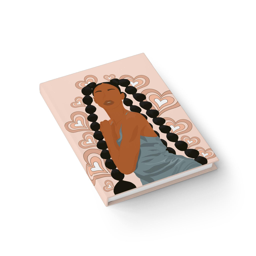 Black Girl Hearts Hardcover Journal