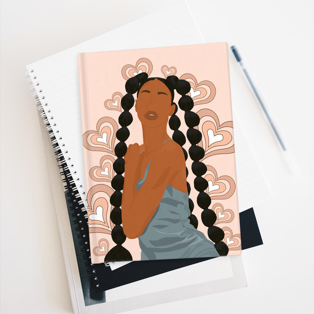 Black Girl Hearts Hardcover Journal