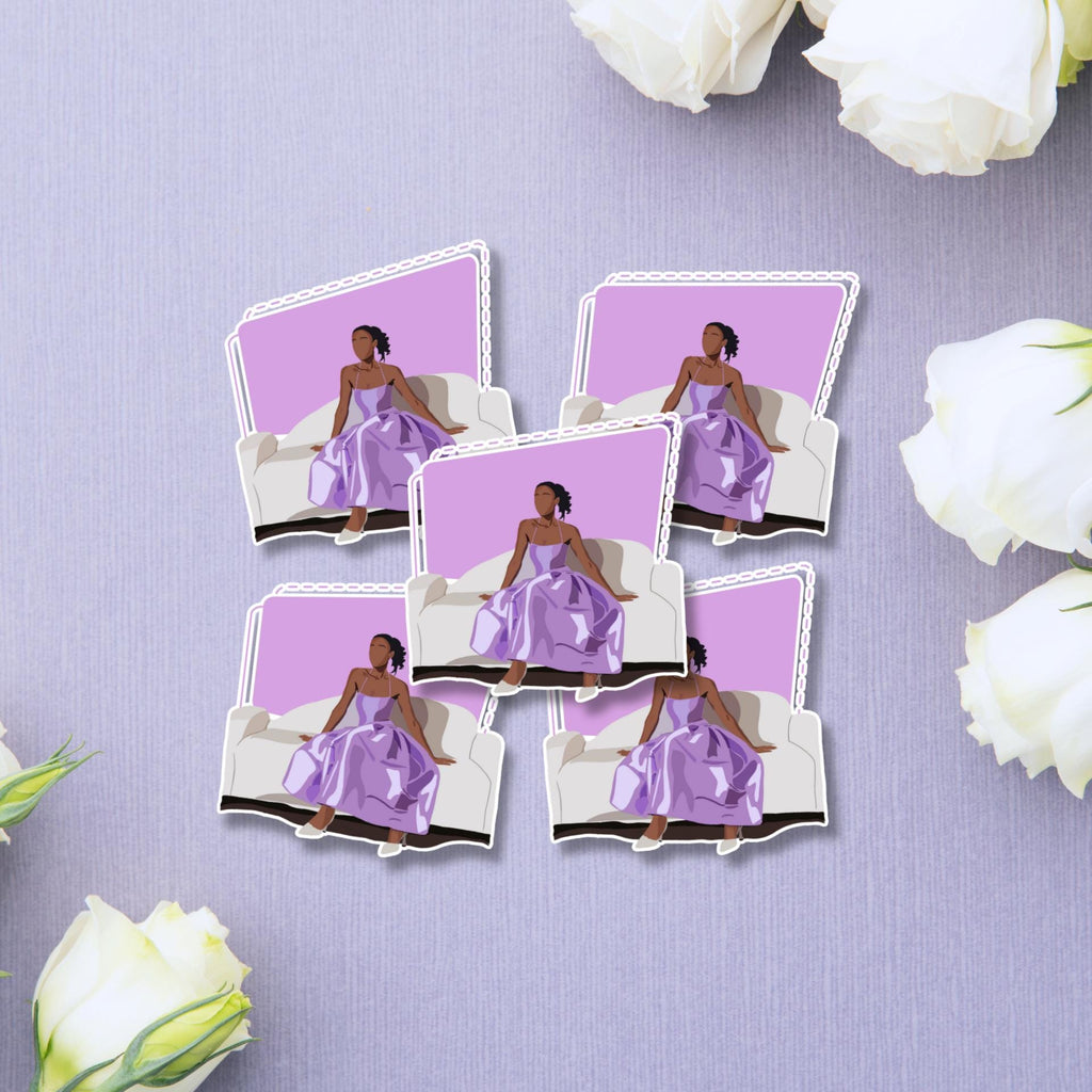 Black Girl Magic Sticker Pack | Purple Affirmation Stickers