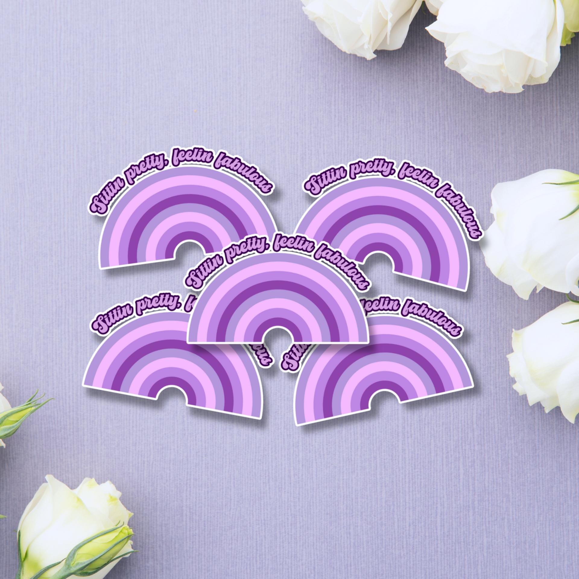 Black Girl Magic Sticker Pack | Purple Affirmation Stickers